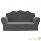 Canapé en mousse pour chambre enfant. Gris Anthracite. De qualité et Très confortable