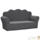 Canapé en mousse pour chambre enfant. Gris Anthracite. De qualité et Très confortable