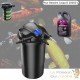 Filtre Bassin De Jardin Sous Pression, UV 18W, Max 20000L + Bactéries 2500 ml