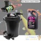 Filtre bassins de jardin sous pression UV 18W jusqu'à 30000 litres + Bactéries 2500 ml