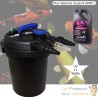 Filtre Bassins De Jardin Sous Pression, UV 11W, Jusqu'à 6000 Litres + Bactéries 1000 ml