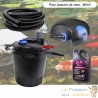 Kit Filtration Pression UV 36W, Pompe, + Bactéries 2500 ml Tuyau Pour Bassins De 40000 L