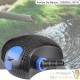 Kit Filtration Pression UV 55W, Pompe, écumeur Tuyau Pour Bassins De 100000 L + Bactéries 2500 ml