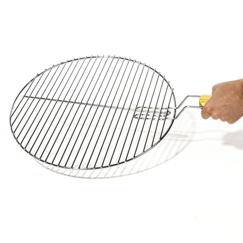 Grille De Barbecue De Remplacement + Poignée. Ronde En Inox : Diamètre 44,5 cm