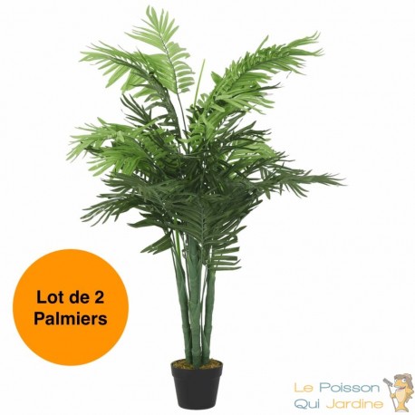 Lot de 2 Palmiers 80 cm Artificiels. Pour une décoration d'intérieur Sublimée