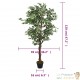 Lot de 2 Ficus 120 cm Artificielle. Pour une décoration d'intérieur Sublimée