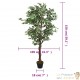 Lot de 2 Ficus 150 cm Artificielle. Pour une décoration d'intérieur Sublimée