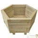 2 Jardinières Bois Pin Avec Pieds 60 et 50 cm. Aspect naturel, Très tendance. Jardin, Patio, Balcon