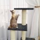 Arbre À Chats Gris Foncé, 92 cm De Haut, 3 Étages, 3 Couchages