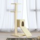 Arbre À Chats Crème, 92 cm De Haut, 3 Étages, 3 Couchages