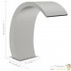 Cascade - Fontaine incurvée Inox + LED Bassin De Jardin & Piscine 22 X 60 X 70 cm