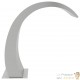 Cascade - Fontaine incurvée Inox + LED Bassin De Jardin & Piscine 22 X 60 X 70 cm