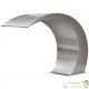 Cascade - Fontaine incurvée + LED Inox Bassin De Jardin & Piscine 45 X 30 X 60 cm