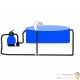 Cascade - Fontaine incurvée + LED Inox Bassin De Jardin & Piscine 45 X 30 X 60 cm