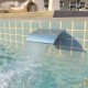 Cascade - Fontaine incurvée Inox Bassin De Jardin & Piscine 30 x 9 x 26 cm