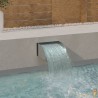 Cascade - Fontaine Inox Bassin De Jardin & Piscine 30 x 34 x 14 cm