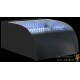 Cascade - Fontaine incurvée + LED Inox Bassin De Jardin & Piscine 30 x 34 x 14 cm