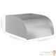 Cascade - Fontaine incurvée + LED Inox Bassin De Jardin & Piscine 30 x 34 x 14 cm