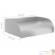 Cascade - Fontaine incurvée + LED Inox Bassin De Jardin & Piscine 45 x 34 x 14 cm