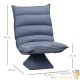 Fauteuil Design, Chill et Relax Tissu GRIS/BLEU. Idéal pour la relaxation et le bien-être