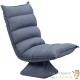 Fauteuil Design, Chill et Relax Tissu GRIS/BLEU. Idéal pour la relaxation et le bien-être
