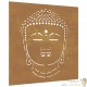 Plaque Tableau Décoration Murale Jardin 55 cm de long: Bouddha En Corten