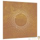 Plaque Tableau Décoration Murale Jardin 55 cm de long: Soleil Simple En Corten