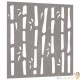 Plaque Tableau Décoration Murale Jardin 55 cm de long: Bambou En Corten