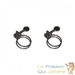 2 Colliers de serrage pour tuyau 20 mm pour bassin 