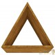 Lot de 2 Jardinières Acier Corten Triangle 30 X 36 X 75 cm. Aspect Rouille, Très tendance. Jardin, Patio, Balcon