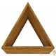 Jardinière Acier Corten Triangle 40 X 34 X 75 cm. Aspect Rouille, Très tendance. Jardin, Patio, Balcon