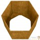 Lot de 2 Jardinières Acier Corten Hexagonale 40 X 40 X 45 cm. Aspect Rouille, Très tendance. Jardin, Patio, Balcon