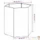 Lot de 2 Jardinières Acier Corten Hexagonale 40 X 40 X 45 cm. Aspect Rouille, Très tendance. Jardin, Patio, Balcon