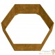 Lot de 2 Jardinières Acier Corten Hexagonale 138 X 138 X 45 cm. Aspect Rouille, Très tendance. Jardin, Patio, Balcon