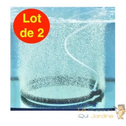 Lot de 2 Diffuseurs D'Air Poreux 70 cm Pour Bassins De Jardin + Tuyau