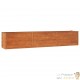 Jardinière Relief Acier Corten 240 X 40 X 45 cm. Aspect Rouille, Très tendance. Jardin, Patio, Balcon