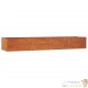 Jardinière Relief Acier Corten 320 X 80 X 45 cm. Aspect Rouille, Très tendance. Jardin, Patio, Balcon