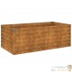 Jardinière Relief Acier Corten 100 X 50 X 36 cm. Aspect Rouille, Très tendance. Jardin, Patio, Balcon