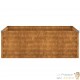 Jardinière Relief Acier Corten 100 X 50 X 36 cm. Aspect Rouille, Très tendance. Jardin, Patio, Balcon
