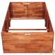 Jardinière, bac à plantes en acacia 150 X 100 X 50 cm. Aspect Huilée, Très tendance. Jardin, Patio, Balcon