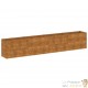 Jardinière Relief Acier Corten 385 X 50 X 69 cm. Aspect Rouille, Très tendance. Jardin, Patio, Balcon