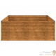 Jardinière Relief Acier Corten 100 X 100 X 36 cm. Aspect Rouille, Très tendance. Jardin, Patio, Balcon