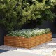 Jardinière Relief Acier Corten 195 X 100 X 36 cm. Aspect Rouille, Très tendance. Jardin, Patio, Balcon