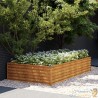 Jardinière Relief Acier Corten 195 X 100 X 36 cm. Aspect Rouille, Très tendance. Jardin, Patio, Balcon
