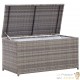 GRAND Coffre de jardin Gris Polyrotin 100 X 50 X 50. Rangement facile et discret