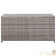 GRAND Coffre de jardin Gris Polyrotin 100 X 50 X 50. Rangement facile et discret