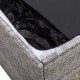 GRAND Coffre de jardin Gris Polyrotin 100 X 50 X 50. Rangement facile et discret