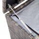 GRAND Coffre de jardin Gris Polyrotin 100 X 50 X 50. Rangement facile et discret