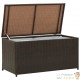 GRAND Coffre de jardin Marron Polyrotin 100 X 50 X 50. Rangement facile et discret