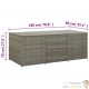 GRAND Coffre de jardin Gris Polyrotin 180 X 90 X 70. Rangement facile et discret
